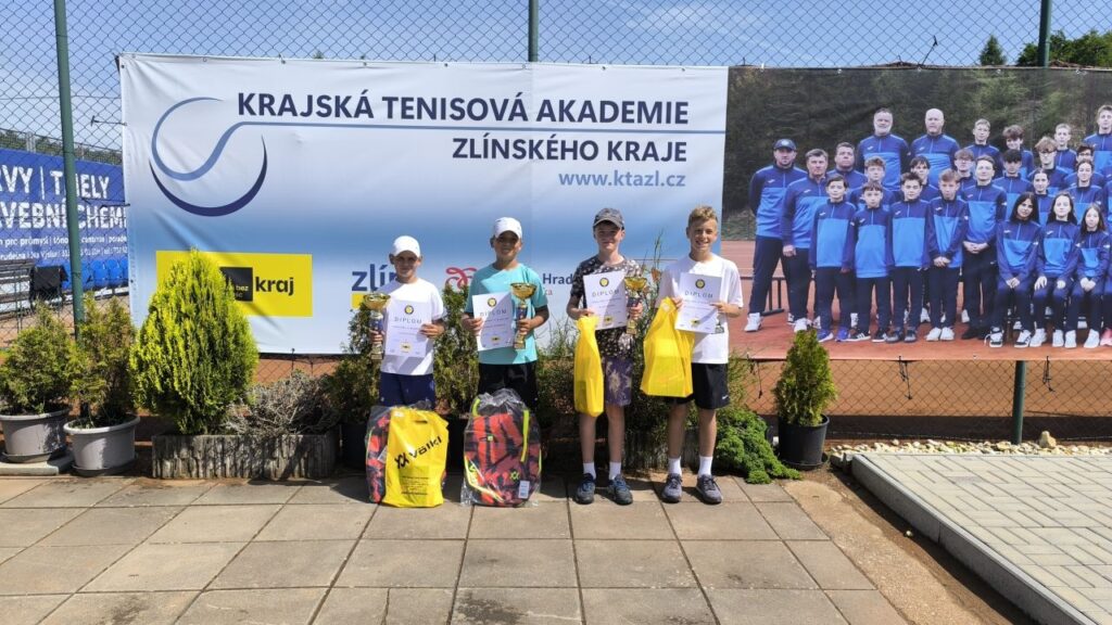 Finalisté turnaje čtyřhry, tenisový turnaj mladších žáků kategorie A, Zlín-Vršava, 2.–6. 6.